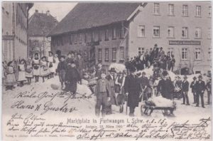 78120 Furtwangen (Schwarzwald), Marktplatz 1905