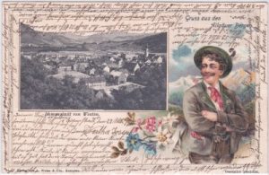 87509 Immenstadt im Allgäu, Präge-Litho, ca. 1905
