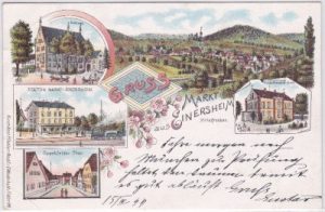 97348 Markt Einersheim (Mittelfranken), Farblitho, ca. 1895