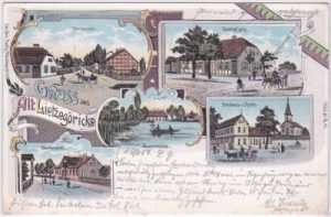 Altlietzegöricke (Stare Lysogorki), Farblitho, ca. 1900
