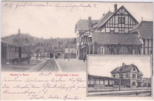 61462 Königstein im Taunus, Bahnhof, ca. 1900