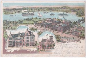 12459 Berlin-Oberschöneweide (Köpenick), Farblitho, ca. 1900