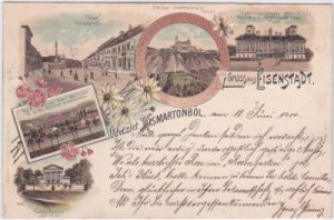 Eisenstadt (Burgenland), u.a. Schloss Forchtenstein, Farblitho, ca. 1900