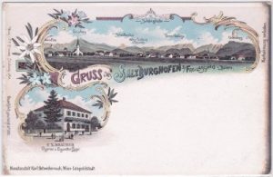 83395 Salzburghofen (Freilassing), Farblitho, ca. 1900