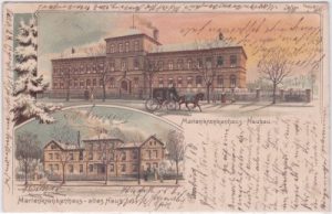 22087 Hamburg-Hohenfelde, Krankenhaus, Farblitho, ca. 1905