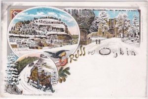 02797 Oybin, Farblitho, Winterlitho, ca. 1900