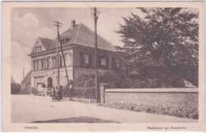 47652 Weeze am Niederrhein, Restaurant zur Eisenbahn, ca. 1915