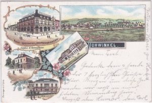 42327 Wuppertal-Vohwinkel, u.a. Bahnhof, Farblitho, ca. 1895