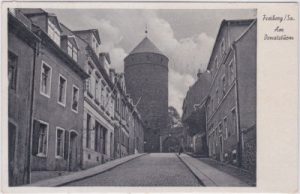 09599 Freiberg/Sachsen, Donatsgasse, Donatsturm, ca. 1940