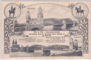 50679 Köln am Rhein, Einweihung Hohenzollernbrücke 1911