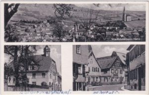 55596 Waldböckelheim/Nahe, Straßenansicht, ca. 1940