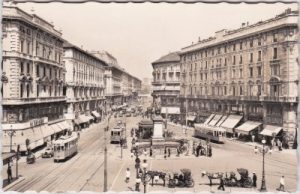 Milano, Piazza Cordusio, Via Dante, ca. 1940