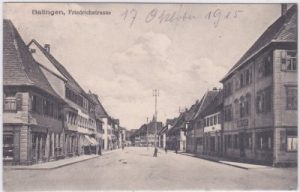 72336 Balingen, Friedrichstraße, ca. 1915