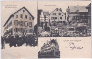 72202 Nagold, Gasthof zum Hirsch, Neubau, ca. 1910
