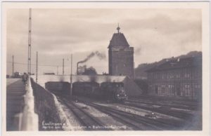 73728 Esslingen am Neckar, Bahnüberführung, ca. 1925