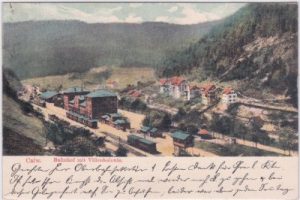 75365 Calw, Bahnhof mit Villenkolonie, ca. 1905