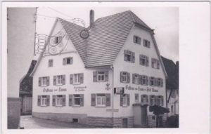 75378 Möttlingen (Bad Liebenzell), Gasthaus zum Lamm, ca. 1930