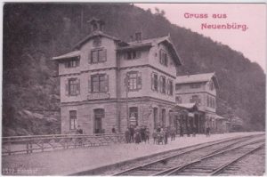 75305 Neuenbürg, Bahnhof, ca. 1900