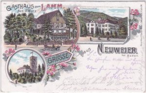 76534 Neuweier (Baden-Baden), Farblitho, ca. 1895