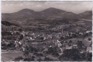 76597 Loffenau im Schwarzwald, Luftaufnahme, ca. 1955
