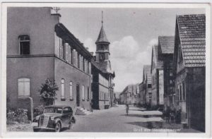76863 Herxheimweyer, Straßenansicht, ca. 1940