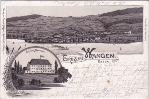 78337 Wangen in Baden (Öhningen), Schloss Marbach, Litho, ca. 1895