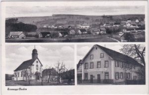 78357 Zoznegg (Mühlingen), Mehrbildkarte, ca. 1955