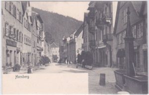 78132 Hornberg (Schwarzwald), Straßenansicht, ca. 1900