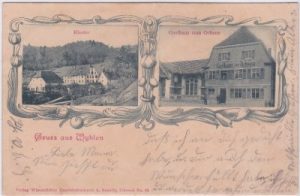 79639 Wyhlen (Grenzach-Wyhlen), Gasthaus zum Ochsen, ca. 1900