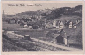 87544 Blaichach (Allgäu), Bahnhof, ca. 1915
