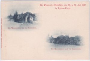 01187 Dresden-Plauen, Weisseritz-Hochflut, ca. 1900