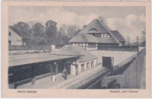 14195 Berlin-Dahlem (Zehlendorf), Bahnhof „Dorf Dahlem“, ca. 1935
