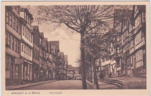 37242 Bad Sooden-Allendorf an der Werra, Kirchstraße, ca. 1925