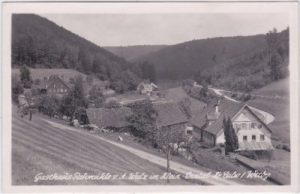 75323 Wildbad, Kleines Enztal, Gasthaus Rehmühle, ca. 1950