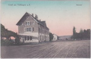 70563 Vaihingen auf den Fildern (Stuttgart), Bahnhof, ca. 1915