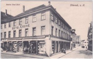 88400 Biberach an der Riß, Hotel Krone, ca. 1915