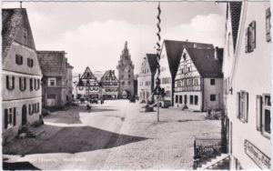86653 Monheim (Schwaben), Marktplatz, ca. 1960