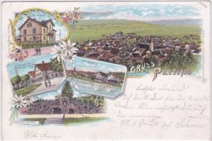 86971 Peiting, u.a. Forstamt, Farblitho, ca. 1895