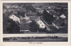 82216 Überacker (Maisach), Ortsansicht, ca. 1935