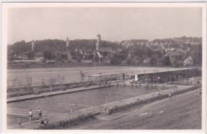 88400 Biberach an der Riß, Städtisches Freibad, ca. 1950