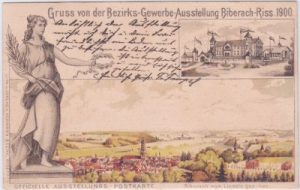 88400 Biberach an der Riß, Farblitho Gewerbe-Ausstellung 1900