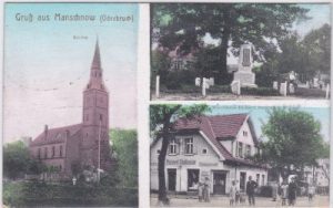 15328 Manschnow (Oderbruch), u.a. Warenhaus, ca. 1915