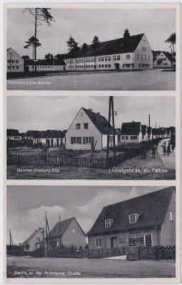 14974 Ludwigsfelde, Straßenansichten, ca. 1940