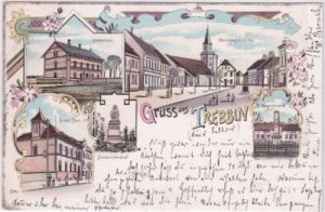 14959 Trebbin, u.a. Krankenhaus, Farblitho, ca. 1900