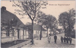14806 Dippmannsdorf (Bad Belzig), Straßenanicht, ca. 1910