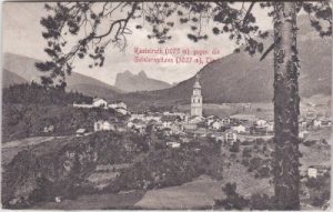 Kastelruth in Südtirol, Ortsansicht, ca. 1905