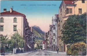 Meran-Untermais in Südtirol, Rathausstrasse, ca. 1910