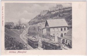 06343 Mansfeld, Elektrische Bahn, ca. 1900