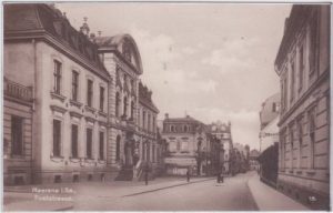 08393 Meerane in Sachsen, Poststrasse, ca. 1930