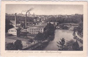 09648 Mittweida, Fabrikansicht, ca. 1935
